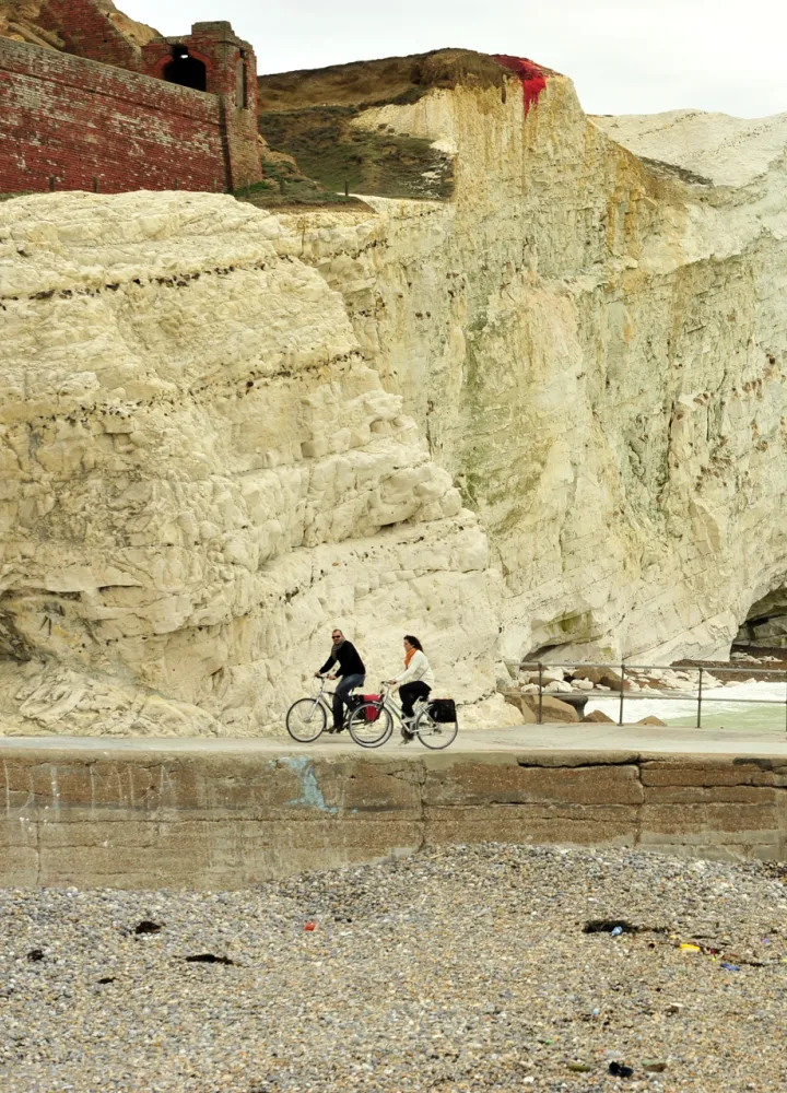 Région du Seaford en Angleterre sur l'Avenue verte London-Paris