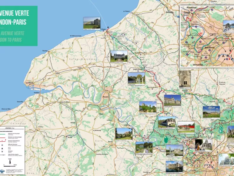 Une carte détaillée de l'itinéraire